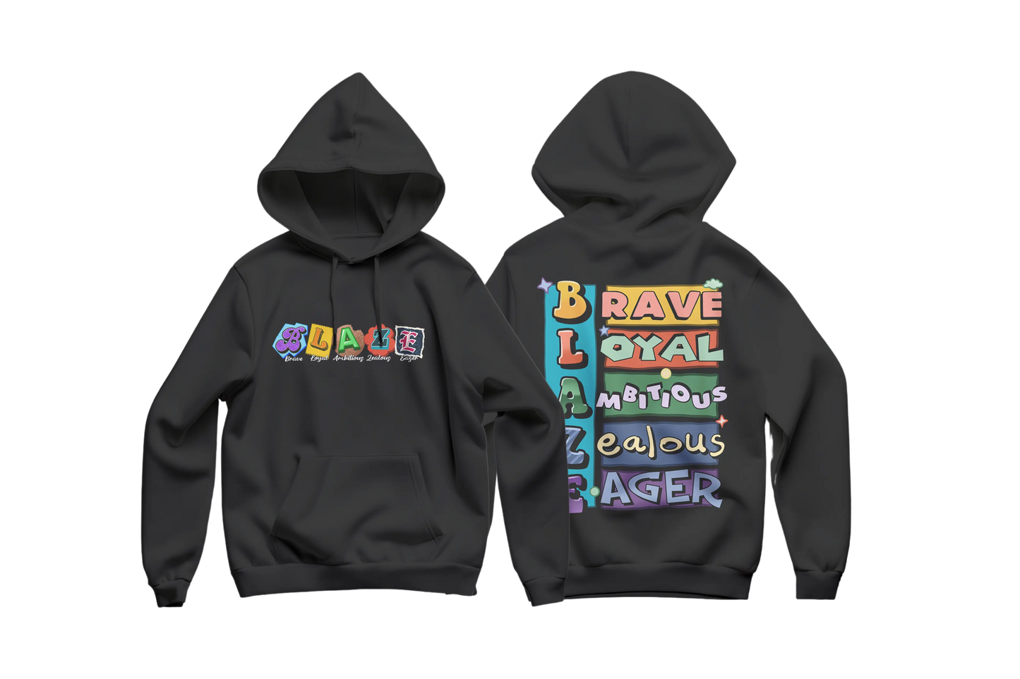 Blaze By Tree Boy Logo Hoodie (Left Chest + Back Print) The Tree Boy Brand