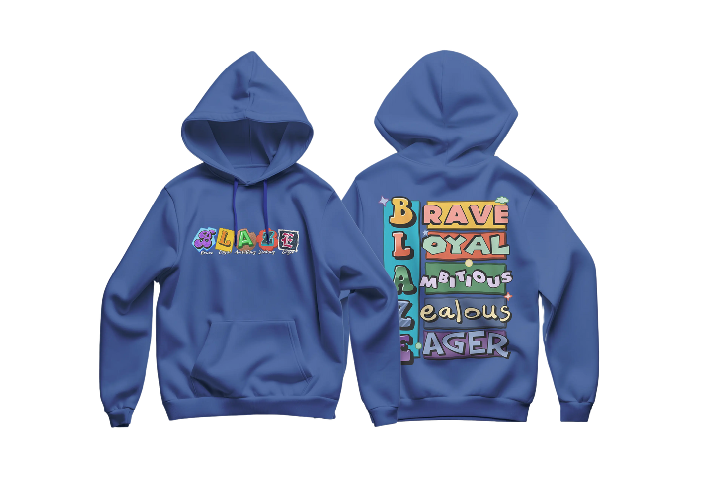 Blaze By Tree Boy Logo Hoodie (Left Chest + Back Print) The Tree Boy Brand