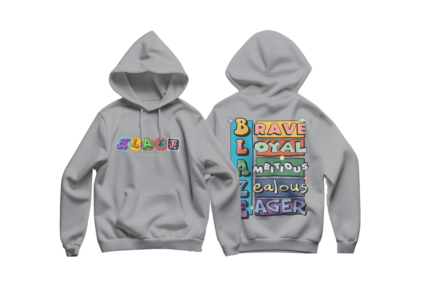 Blaze By Tree Boy Logo Hoodie (Left Chest + Back Print) The Tree Boy Brand