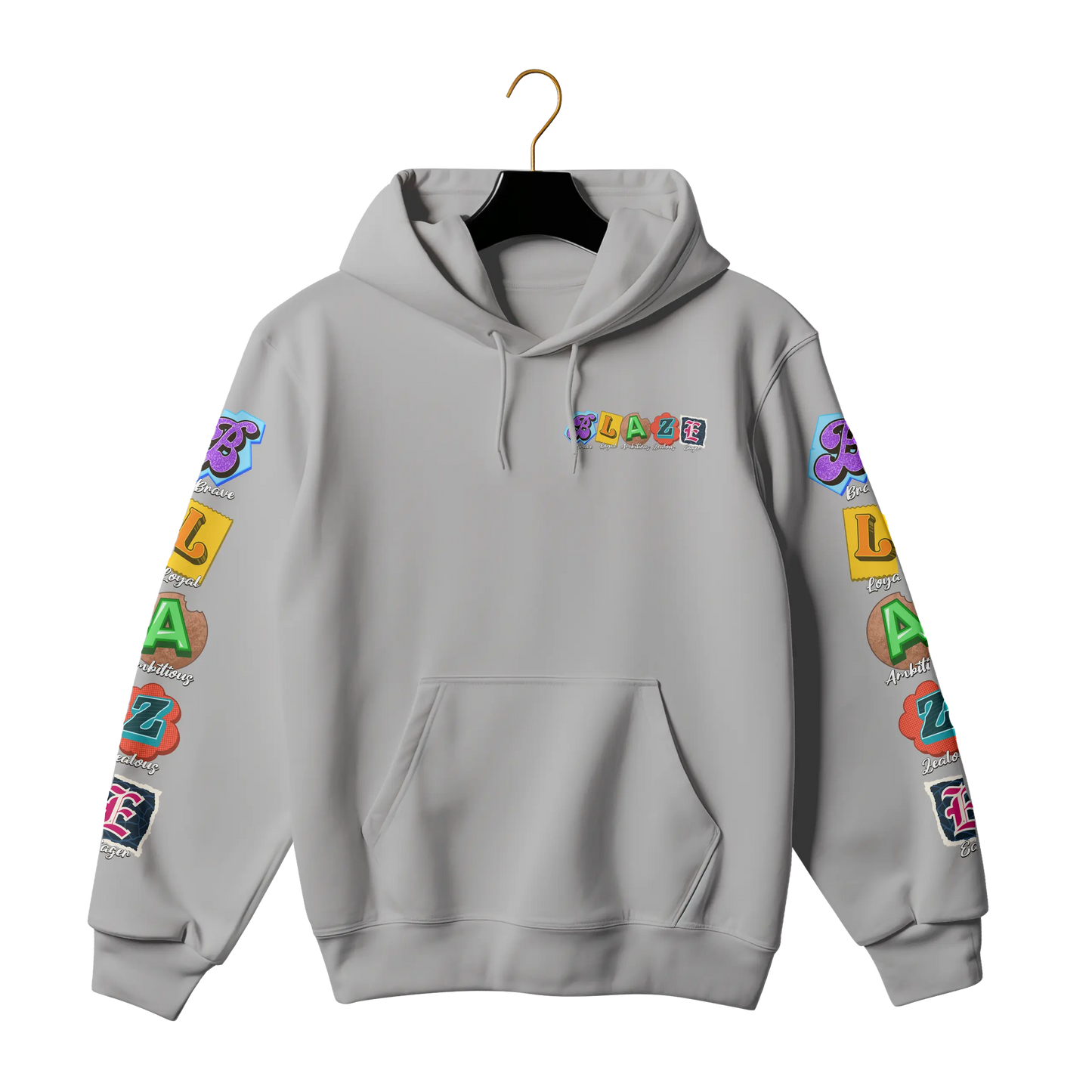 Blaze By Tree Boy Logo Hoodie (Chest + Sleeve Prints) The Tree Boy Brand