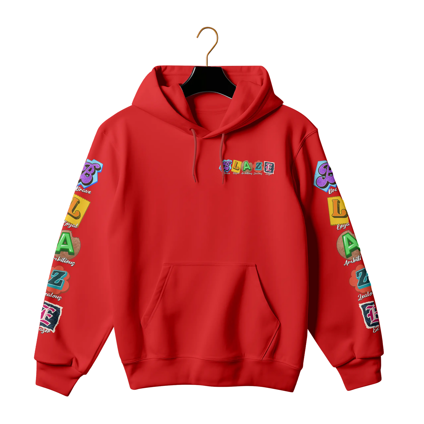 Blaze By Tree Boy Logo Hoodie (Chest + Sleeve Prints) The Tree Boy Brand