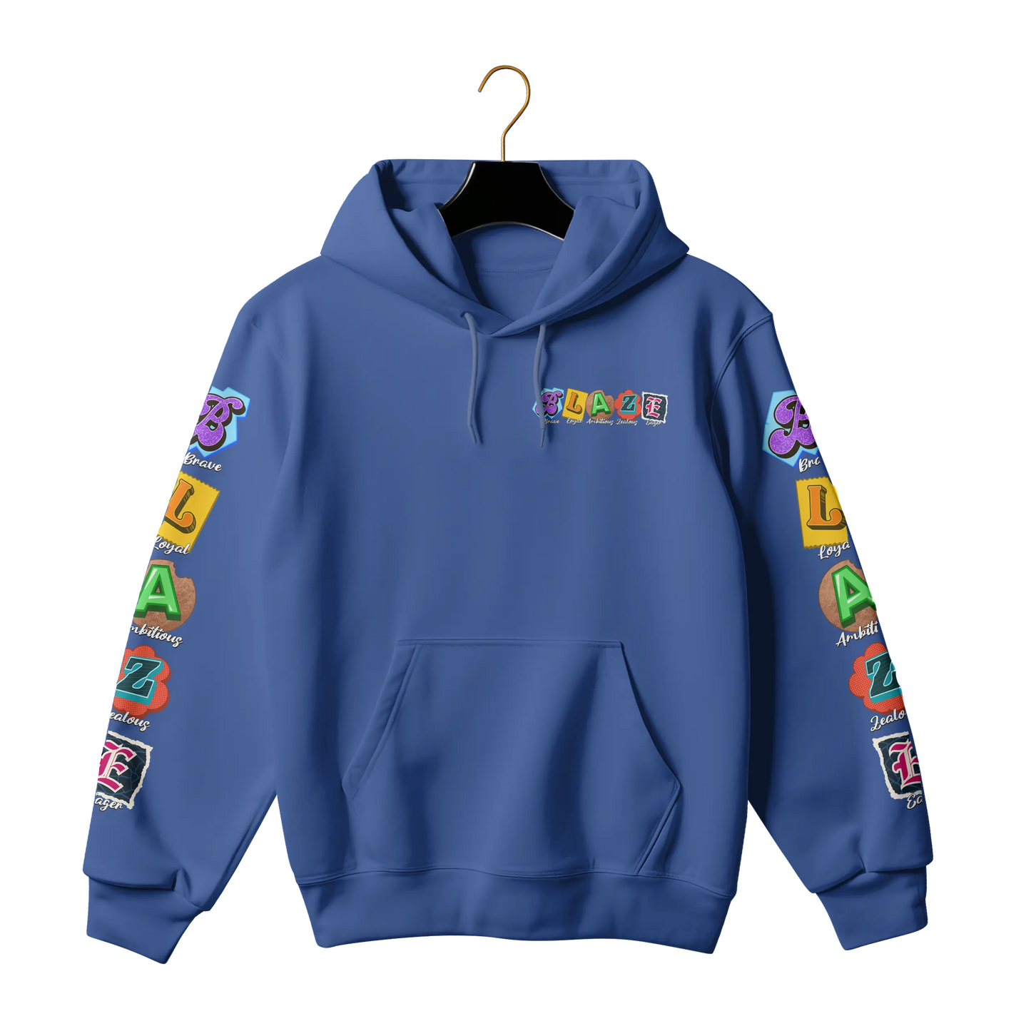Blaze By Tree Boy Logo Hoodie (Chest + Sleeve Prints) The Tree Boy Brand