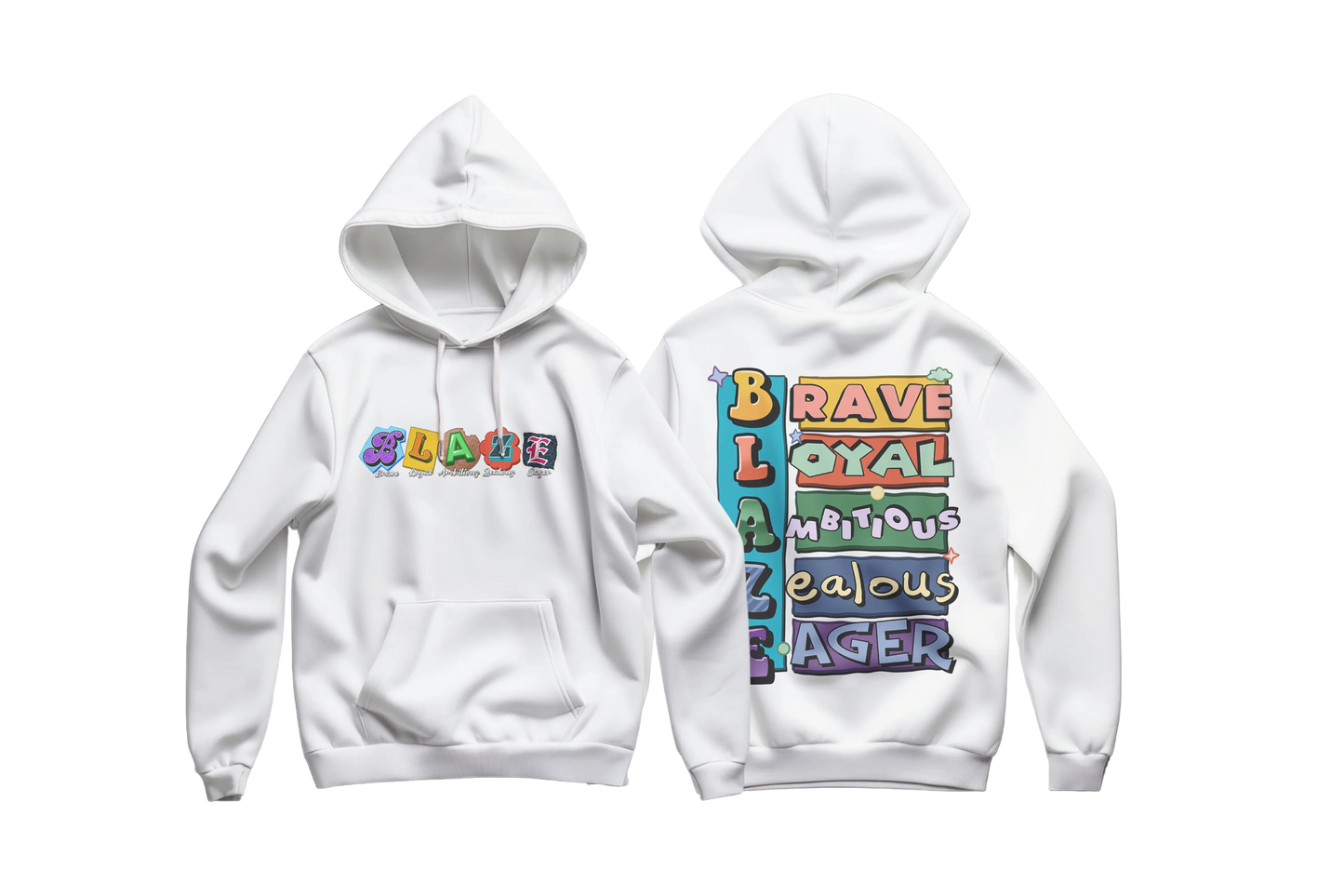 Blaze By Tree Boy Logo Hoodie (Left Chest + Back Print) The Tree Boy Brand