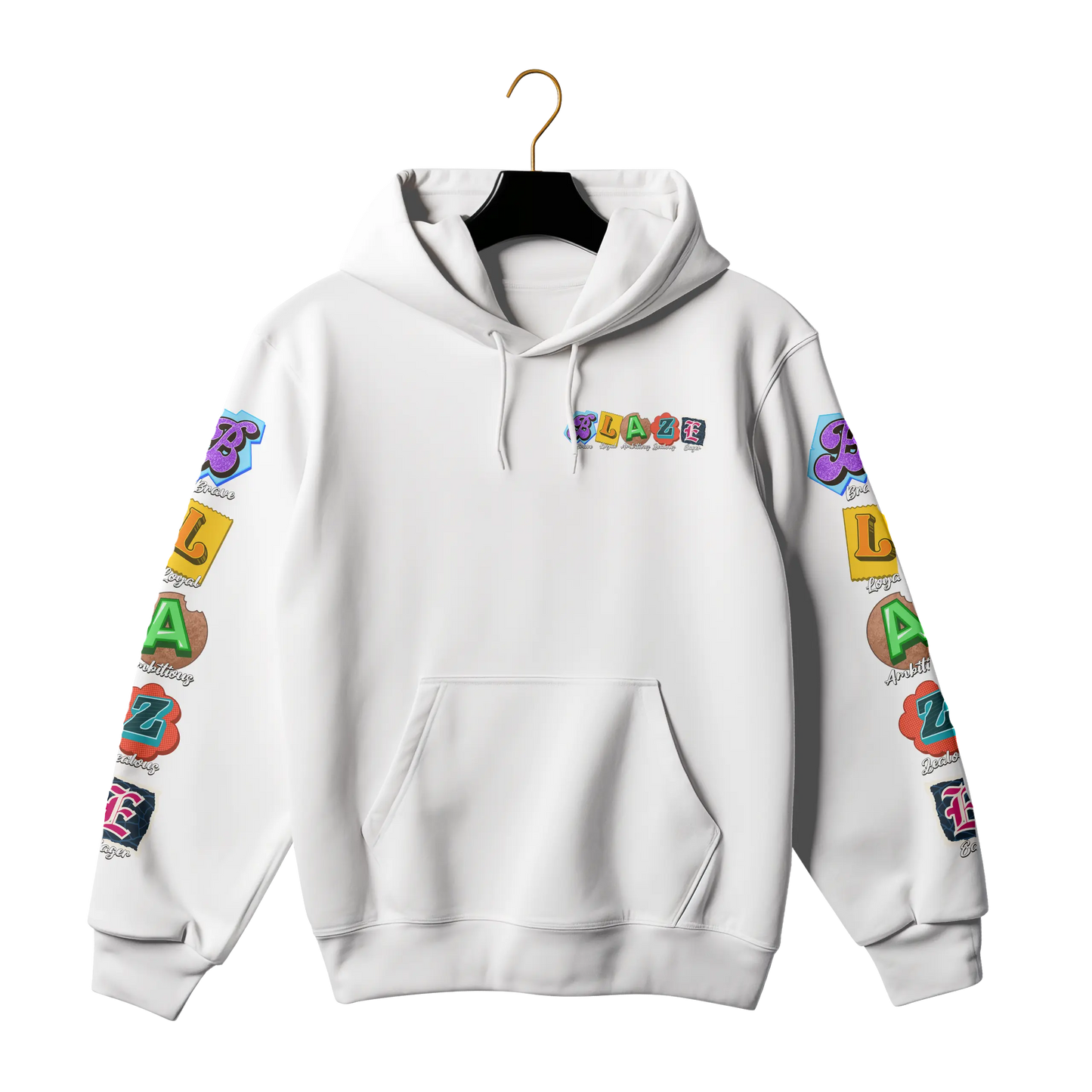 Blaze By Tree Boy Logo Hoodie (Chest + Sleeve Prints) The Tree Boy Brand