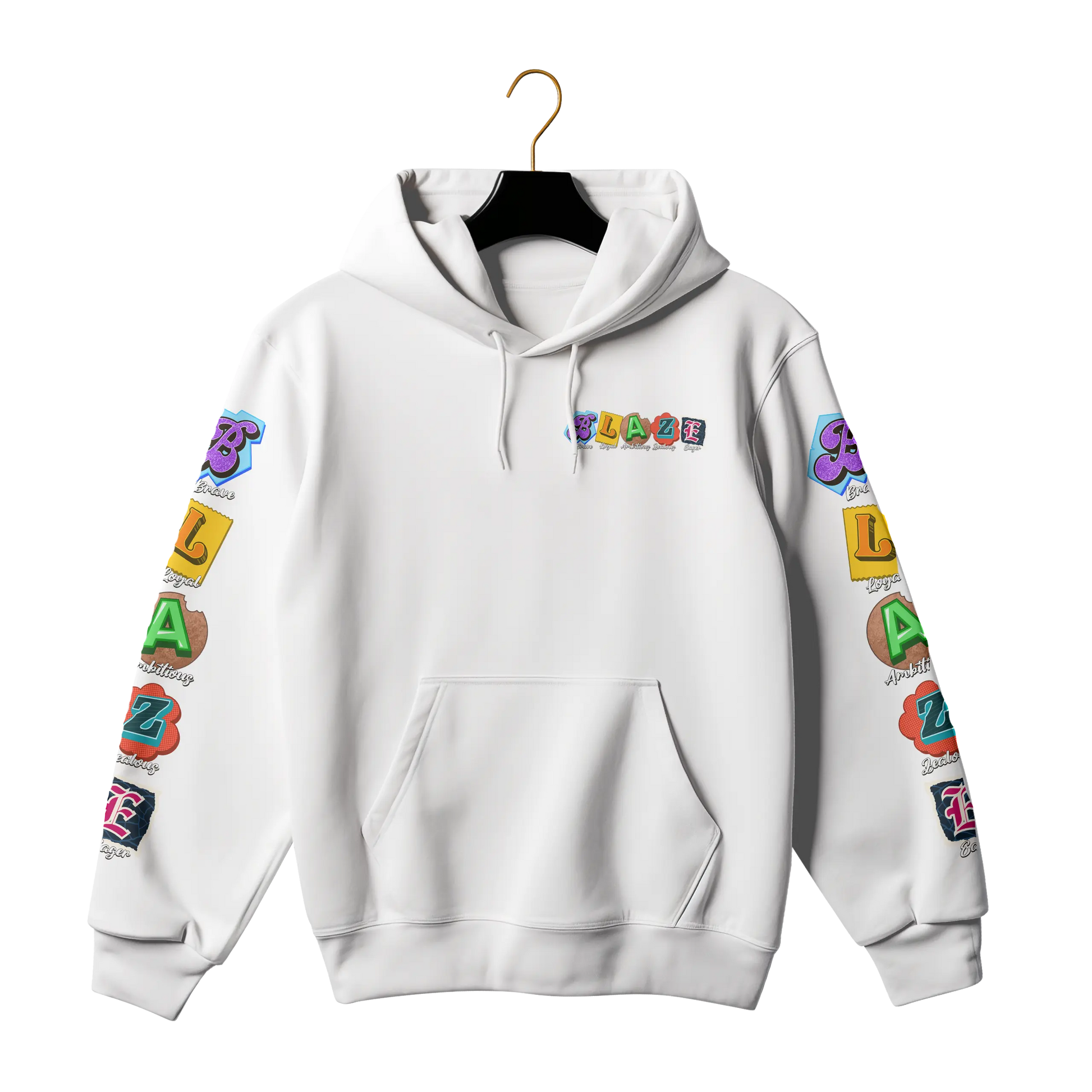Blaze By Tree Boy Logo Hoodie (Chest + Sleeve Prints) The Tree Boy Brand